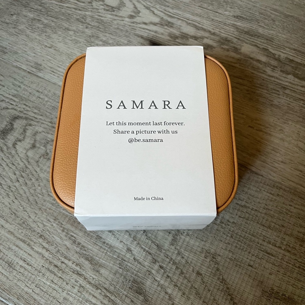Samara Tan Leather Jewelry Case
